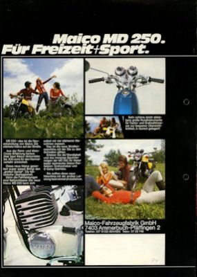 Maico MD 250 Prospekt ca. 1974