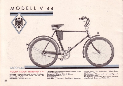 Victoria Fahrrad Programm 1934 Teil 2