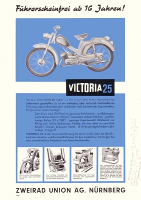 Victoria Mofa 25 Prospekt ca. 1966