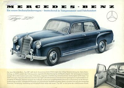 Mercedes-Benz 220 Prospekt 3.1954