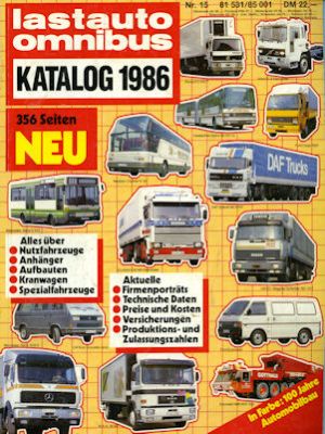 Lastauto + Omnibus Katalog No. 15 1986