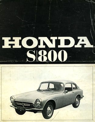 Honda S 800 brochure 1960s