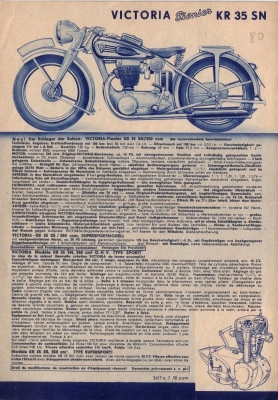 Victoria Programm 1938/39