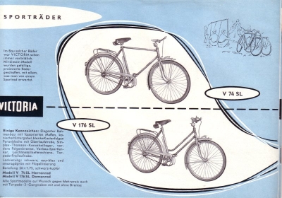 Victoria Fahrrad Programm 5.1958