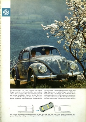 VW Käfer Prospekt 8.1958