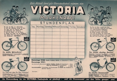 Victoria Stundenplan ca. 1939