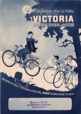 Victoria Fahrrad Einbau Motor brochure 6.1950