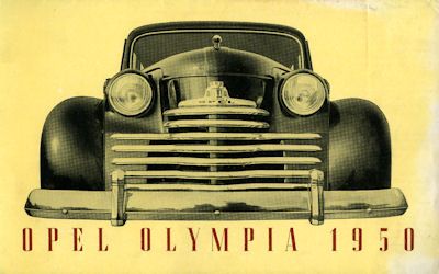 Opel Olympia brochure 1950