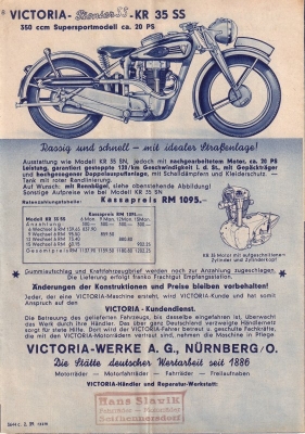 Victoria Programm 1939