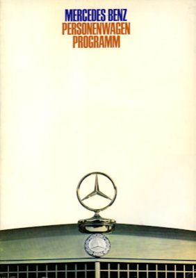 Mercedes-Benz program 8.1969 Reprint