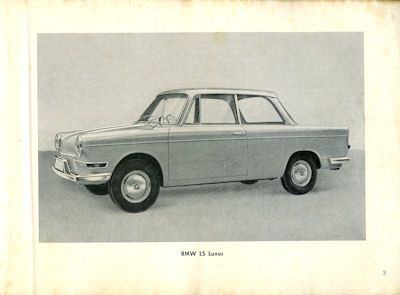 BMW LS Bedienungsanleitung 10.1962