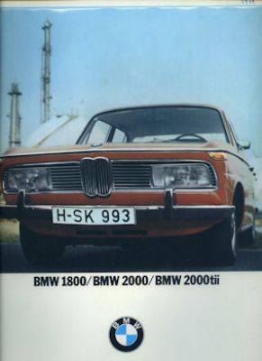 BMW 1800 2000 2000tii brochure 5.1971