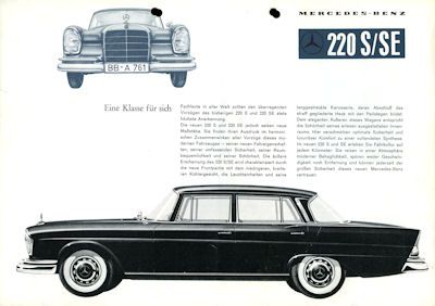 Mercedes-Benz 220 S/SE brochure 7.1959