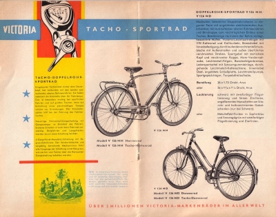 Victoria Fahrrad Programm ca. 1957