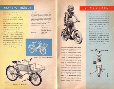 Victoria Fahrrad Programm ca. 1957