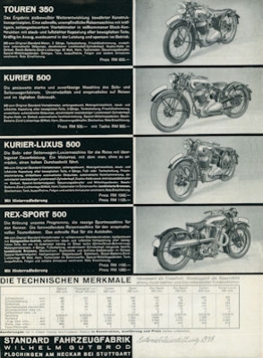 Standard Programm 1938