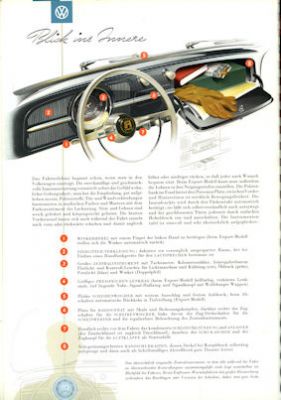 VW Käfer Prospekt 1956