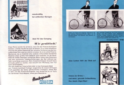 Victoria Fahrrad Huckepack Prospekt 11.1956