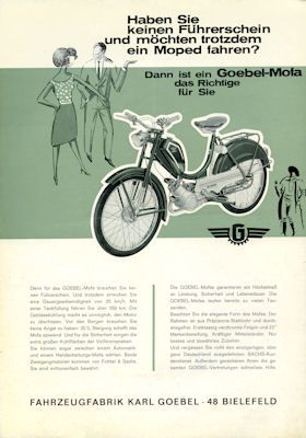 Goebel Mofa brochure ca. 1966