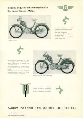 Goebel Mofa brochure ca. 1966