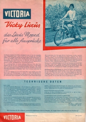 Victoria Moped Programm 6.1958