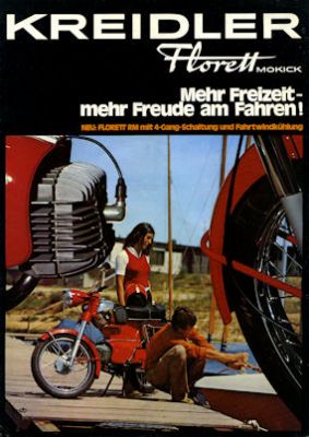 Kreidler Florett Mokick Prospekt 12.1971