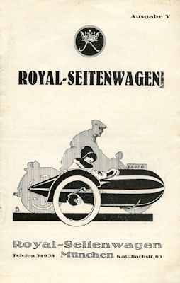 Royal Seitenwagen Programm ca. 1929