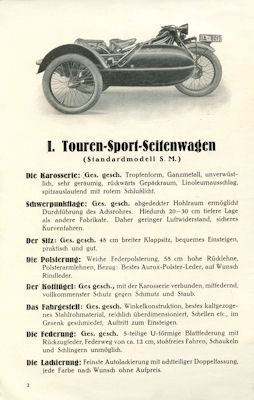 Royal Seitenwagen Programm ca. 1929