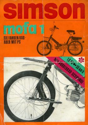 Simson Mofa 1 Prospekt 1972