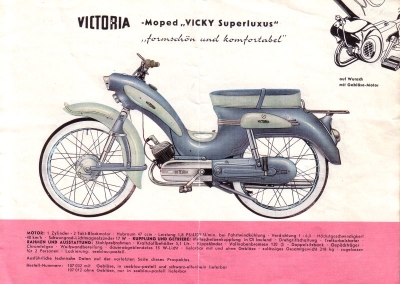 Victoria Mopeds + Kleinkrafträder Prospekt 2.1961