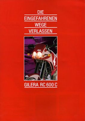 Gilera RC 600 C brochure ca. 1990