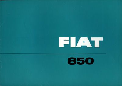 Fiat 850 Prospekt ca. 1964