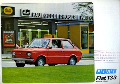 Fiat (Seat) 133 brochure 7.1975