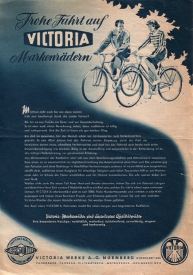 Victoria Fahrrad Programm 7.1953