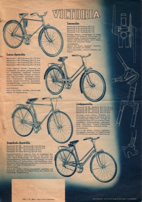 Victoria Fahrrad Programm 7.1953