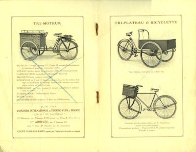 Ducom Fahrrad und Fahrradmotor Prospekt 1920er Jahre