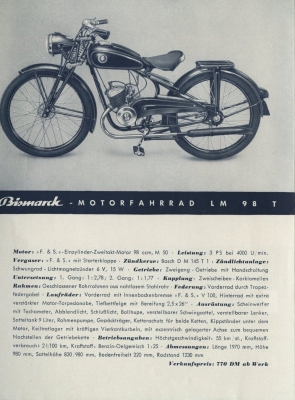 Bismarck program ca. 1951