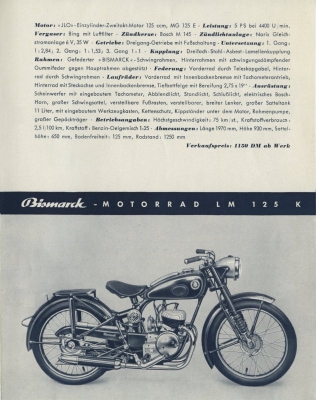 Bismarck program ca. 1951