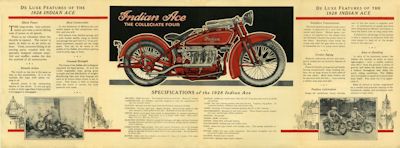 Indian Ace 4 Zyl. Prospekt 1928