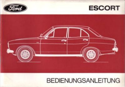 Ford Escort owner`s manual III.1972