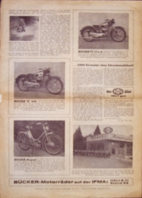 Bücker IFMA 1953 newspaper