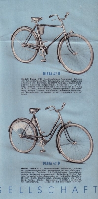 Dürkopp bicycle program 1937