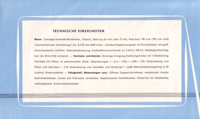 Zündapp Norma Luxus Prospekt 1955