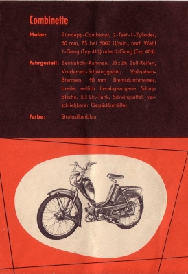 Zündapp Programm 1955