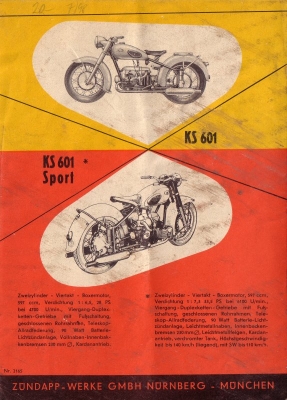 Zündapp Programm 1955