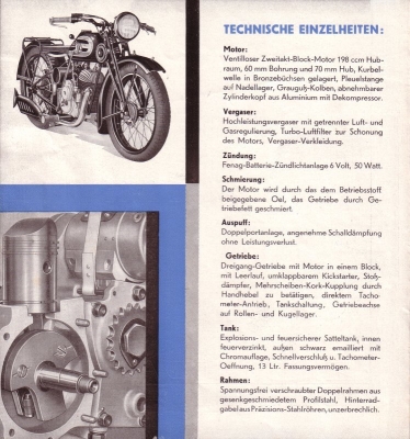Zündapp B 200 Prospekt 1932