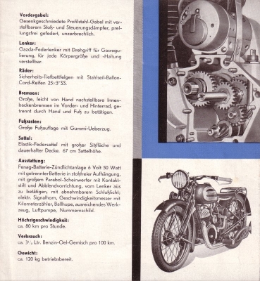 Zündapp B 200 Prospekt 1932