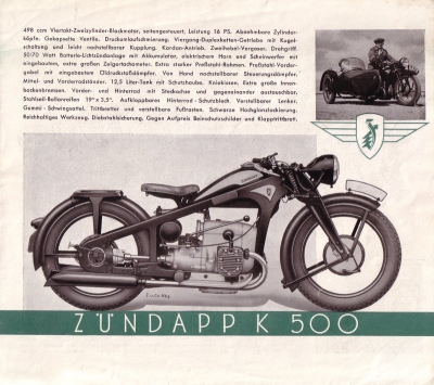 Zündapp Programm 1941