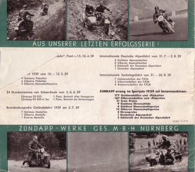 Zündapp Programm 1941