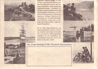 Zündapp Z 300 Prospekt 1929/30